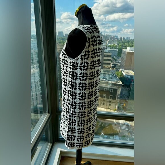 🆕 FARM Rio 🧿 NWOT Patch Crochet Black & White Monochrome Mini Dress - Size M - Picture 5 of 16